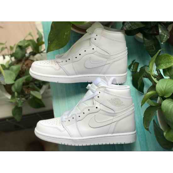 Air Jordan 1 white Men Shoes